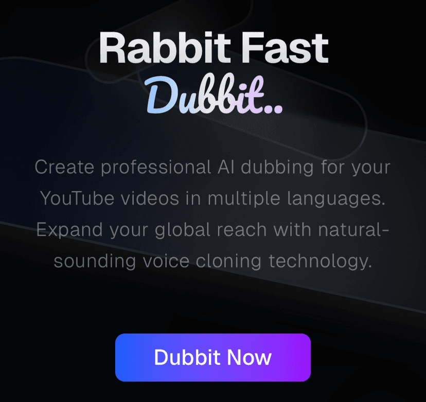 AI translation app - dubbit